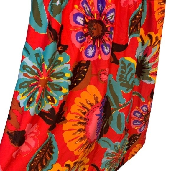 Lucky Brand Floral Abstract Swimsuit Coverup Dress Size XS - S - Picture 3 of 8